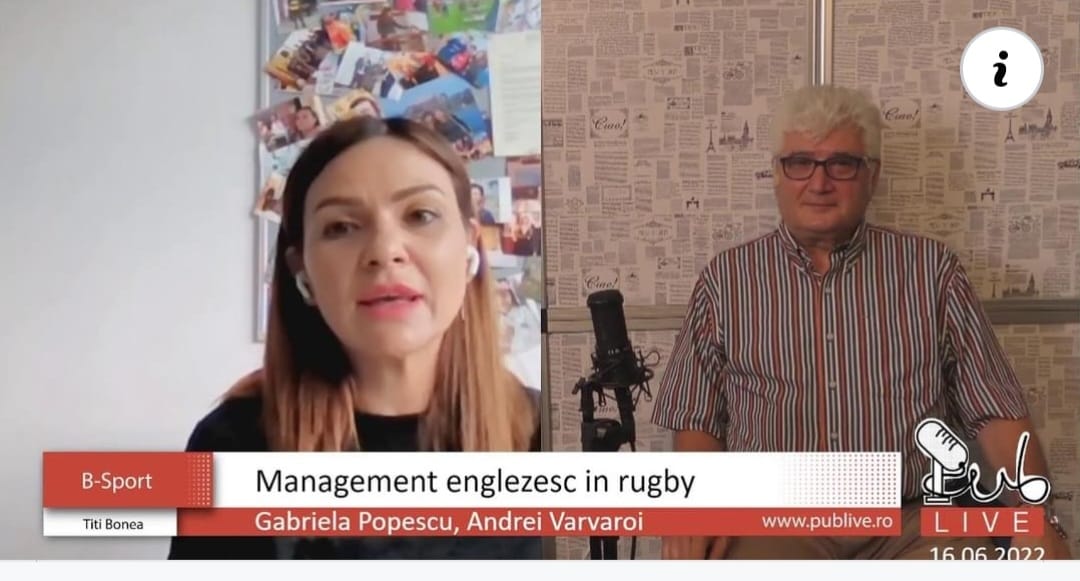 Gabriela Popescu, președinta Rugby Club Gura Humorului, o activistă dăruită pentru dezvoltarea și educația copiilor și tinerilor prin sport, a introdus managementul englezesc la Gura Humorului